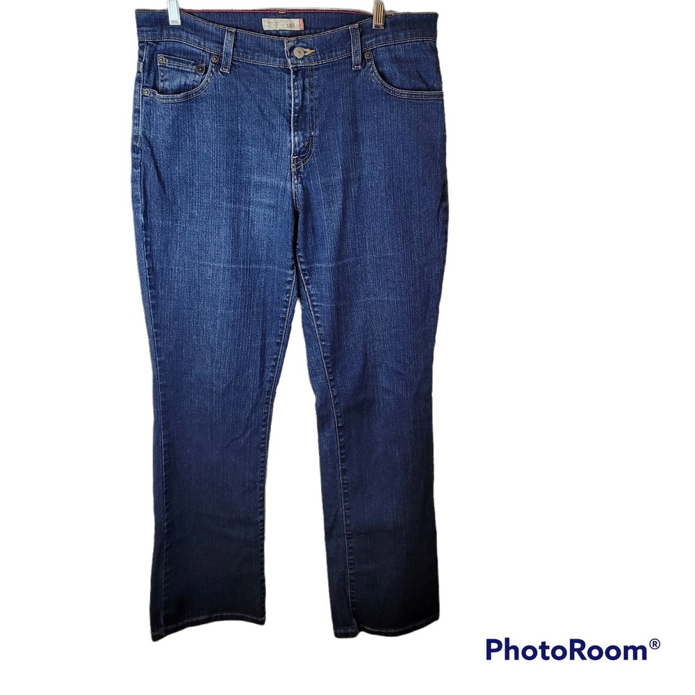 Levis 550 Relaxed Bootcut Jeans Womens 10 Medium Blue Stretch Denim Pants